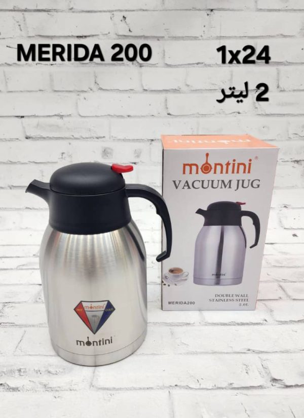 فلاسک تمام استیل مونتینی دو لیتری مدل مریدا 200