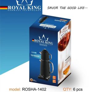 چایساز ایستاده و روهمی رویال کینگ مدل ROSHA-1402 تمام مشكي مات
