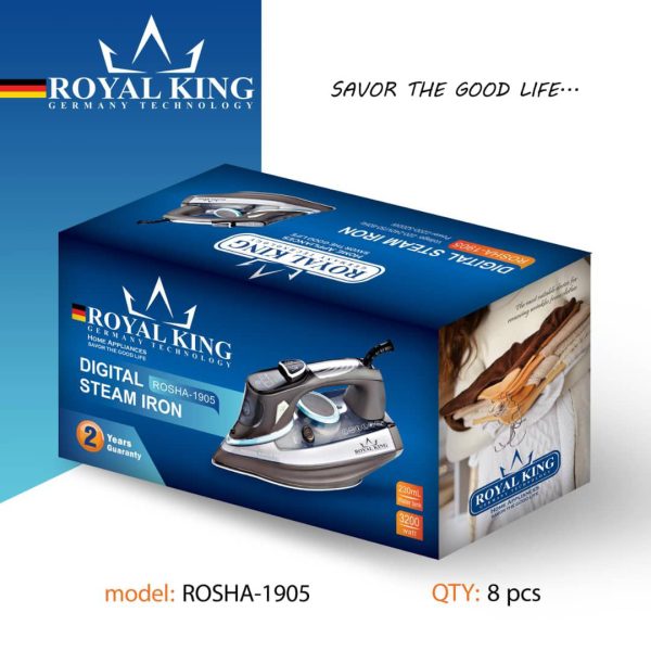 اتو بخار رویال کینگ مدل ROSHA-1905