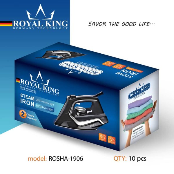 اتو بخار رویال کینگ مدل ROSHA-1906