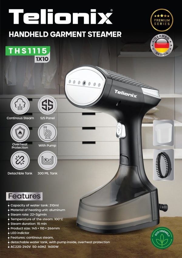 بخارگر دستی تلیونیکس مدل THS1115