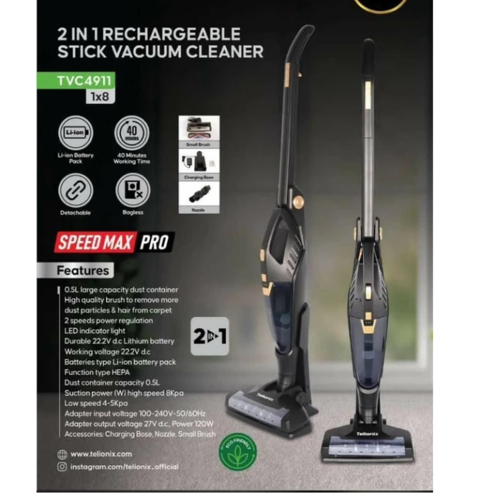 جاروشارژی ایستاده و دستی تلیونیکس Telionix مدل TVC 4911 2 جارو-شارژی-پرتابل-ایستاده-تلیونیکس-مدل-4911-اصل.
