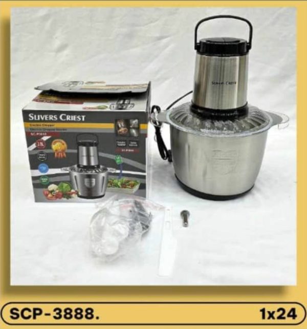 خردکن برقی سیلور کرست مدل SC-P3888 توان 1200 وات ظرفیت 3.8 لیتر
