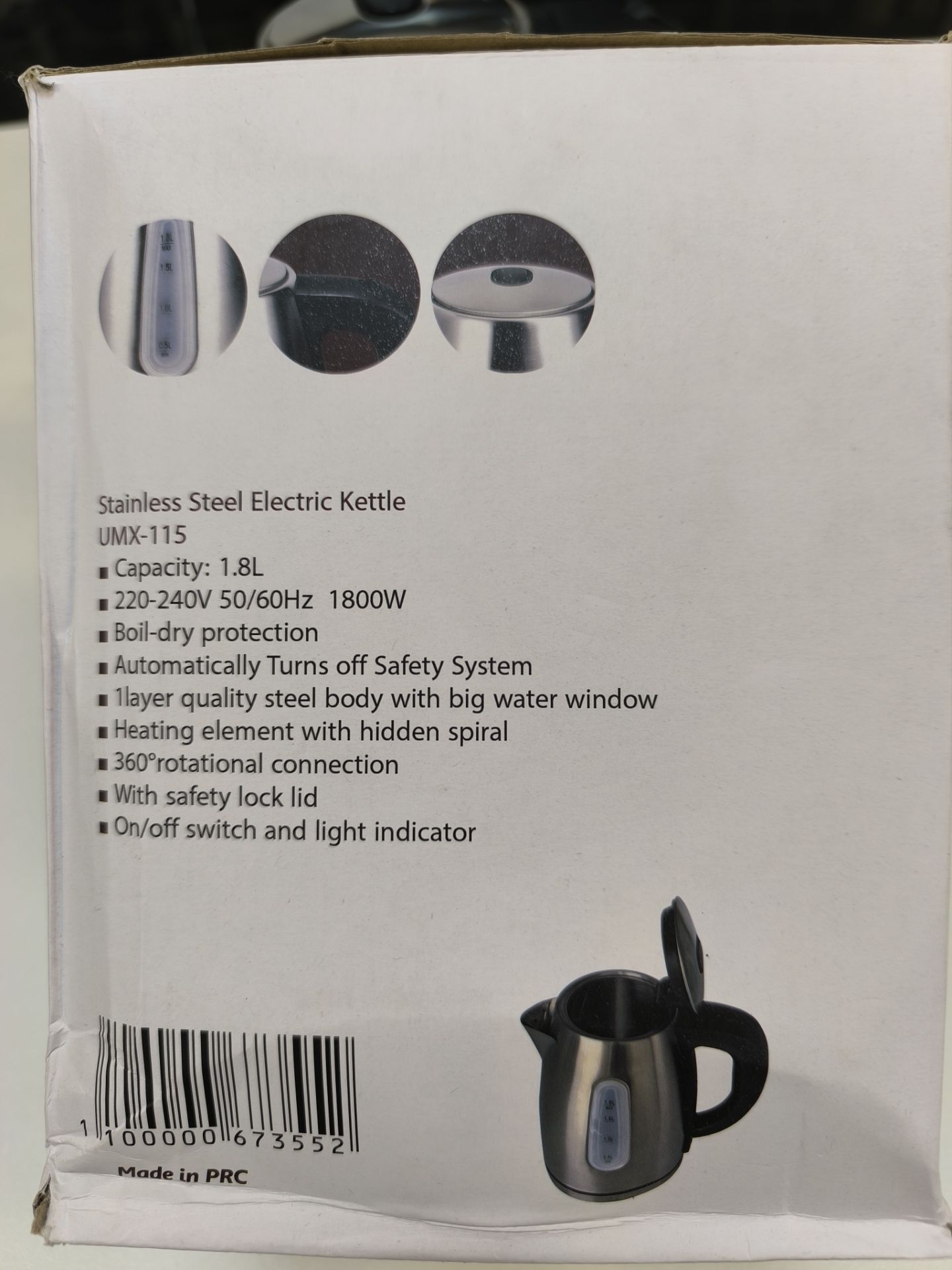 کتری برقی استیل مودنیک مدل UMX115 3 کتری برقی استیل مودنیک مدل UMX115 - تصویر 3
